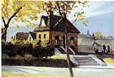 Famous Town Paintings - Small Town Station